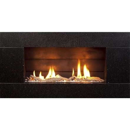 ST900 Gas Fireplace - Natural Granite Stone Front