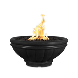 roma gfrc fire bowl black