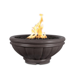 roma gfrc fire bowl chestnut