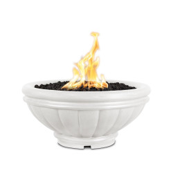 roma gfrc fire bowl limestone