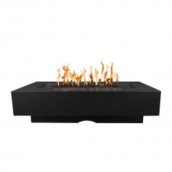 del mar concrete fire pit black