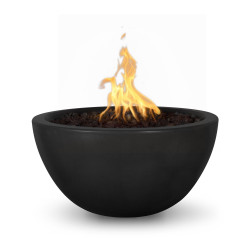 luna gfrc fire bowl 30 inch black