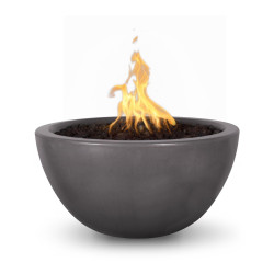 luna gfrc fire bowl 30 inch chestnut