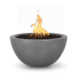 luna gfrc fire bowl 30 inch natural gray