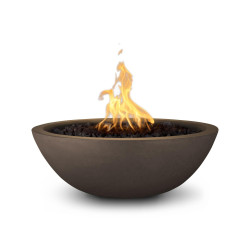 sedona gfrc fire bowl chocolate