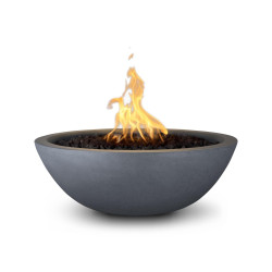 sedona gfrc fire bowl gray