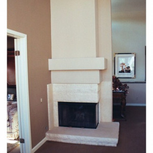 fireplace marble modern split face 2