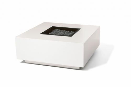 MIAMI- SQUARE-FIREPIT- WHITE