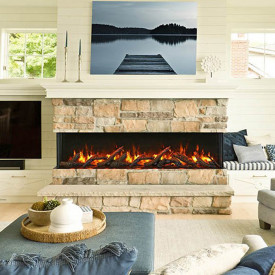 Multi-Sided Electric Fireplace